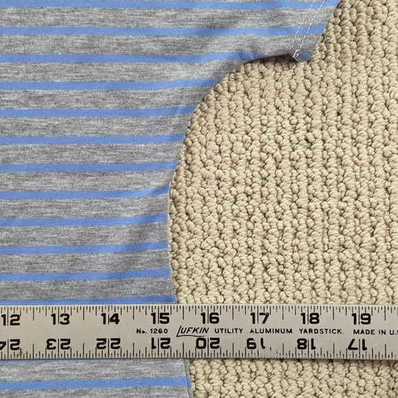 NWT LuLaRoe Maria Loose Fitting Maxi Dress Striped Blue Stiped Gray Womens XXS - Picture 9 of 9